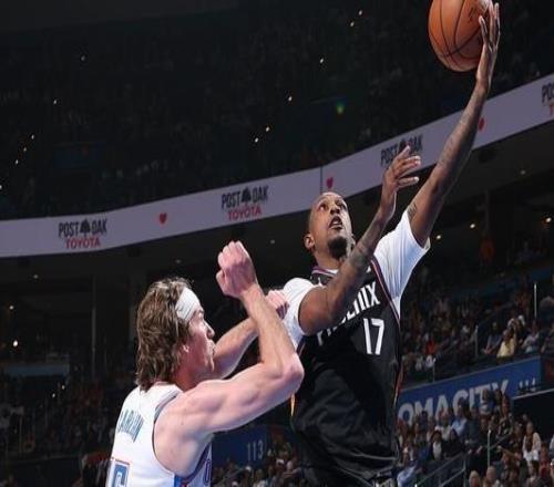 布耶27+9卡爾森26+10太陽客場大勝雷霆