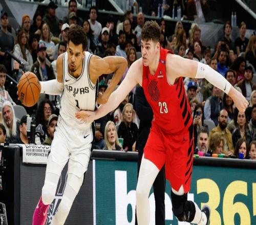 官網(wǎng)預(yù)測馬刺41淘汰開拓者！文班迎季后賽首秀籃板之爭成關(guān)鍵