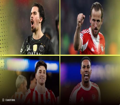 歐冠四強(qiáng)實(shí)力榜：巴黎第一，拜仁第二，阿森納馬競(jìng)分列三四名