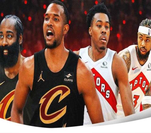 詹姆斯哈登、莫布里和騎士隊全力備戰，與猛龍隊季后賽首輪