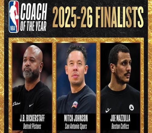 NBA年度最佳教練最終候選：比克斯塔夫、米奇約翰遜、馬祖拉