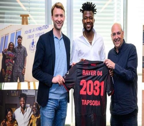 官方：勒沃庫森與中后衛(wèi)塔普索巴續(xù)約至2031年