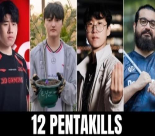 外媒统计五杀最多选手：GALA、Peyz、Ruler十二次并列第一