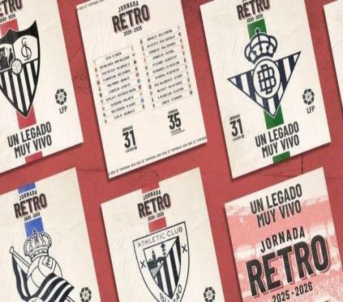 官方：西甲西乙联赛将推“复古日”活动，共38队将穿复古球衣出战