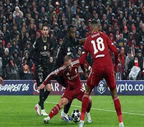 巴黎总比分40淘汰利物浦登贝莱双响