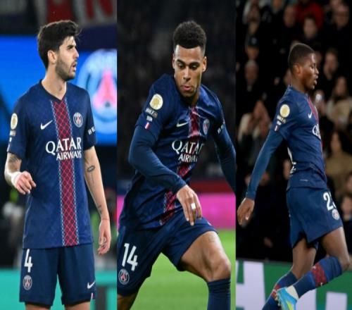 队报报道巴黎在对阵利物浦前继续进行阵容测试杜埃担任中场门德斯则转为左边锋_欧冠直播