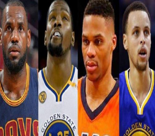 30次周最佳太难了，库里差10次，威少差10次，杜兰特和詹姆斯呢