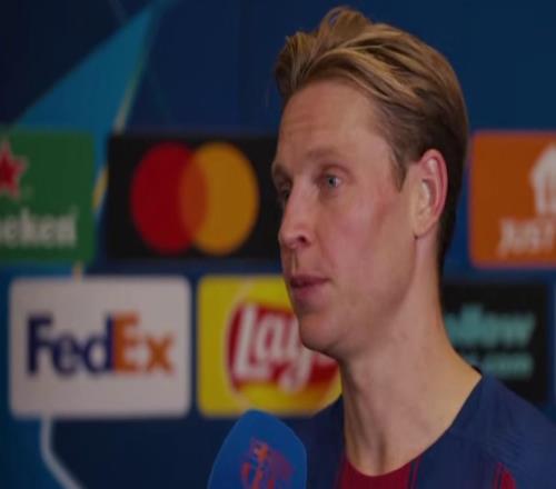 德容：我们的足球风格若能一直保持下去，未来定会有更多机会