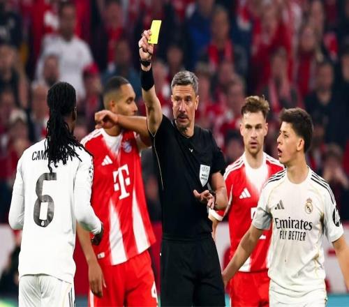 皇马TV：卡马文加第二张黄牌太冤，他只是想拖延拜仁开球时间