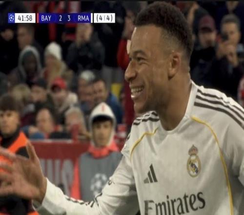 10球，姆巴佩成为首位单赛季欧冠客场进球上双的球员