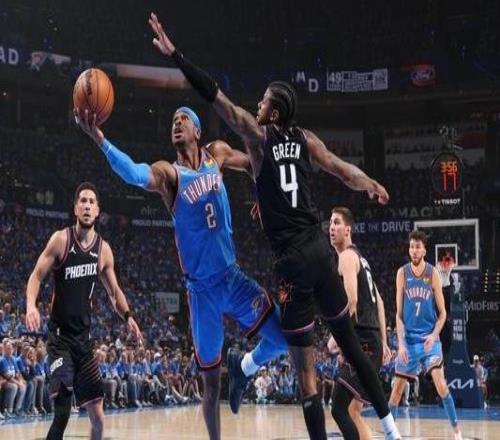 亚历山大25+7布克23+6雷霆主场大胜太阳