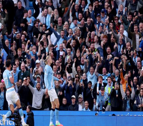 哈兰德英超对枪手进6球，两队间比赛仅阿圭罗和德布劳内更多