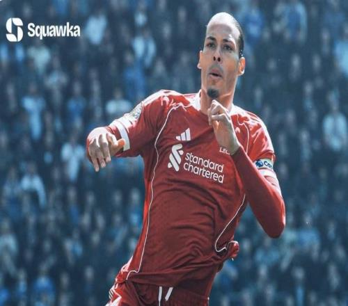 范戴克加盟利物浦后英超打进20粒头球，比肩凯恩等4名前锋