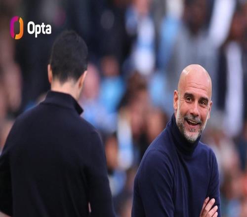 瓜帅带队英超4次以第二名对阵领头羊全胜，与弗格森并列最多