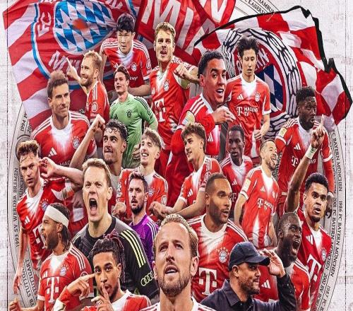 南部超仁！拜仁提前四轮卫冕德甲冠军，将冲击第3次三冠王