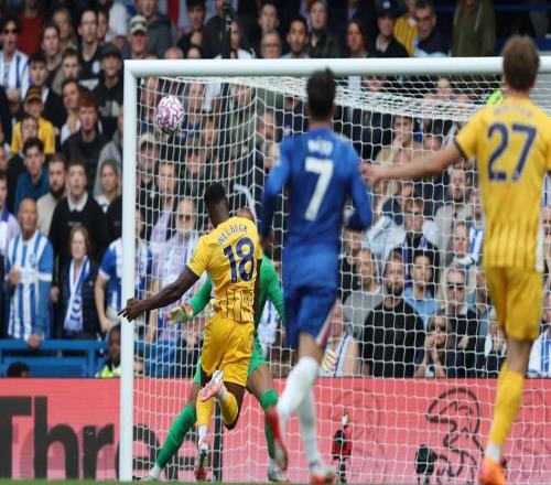 自2223赛季以来，布莱顿与切尔西的7场联赛中有6场进2+球