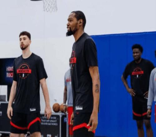 没有上场时限！杜兰特今日复出带伤战湖人：力争率火箭扳平总比分