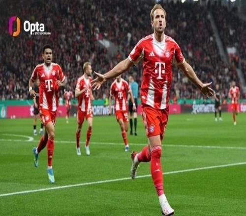 凯恩单赛季德国杯7球，本世纪仅次于201314赛季的穆勒