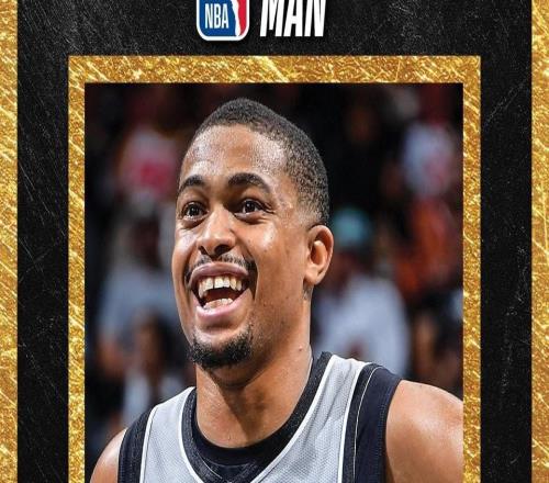 NBA官方：马刺前锋凯尔登约翰逊当选赛季最佳第六人