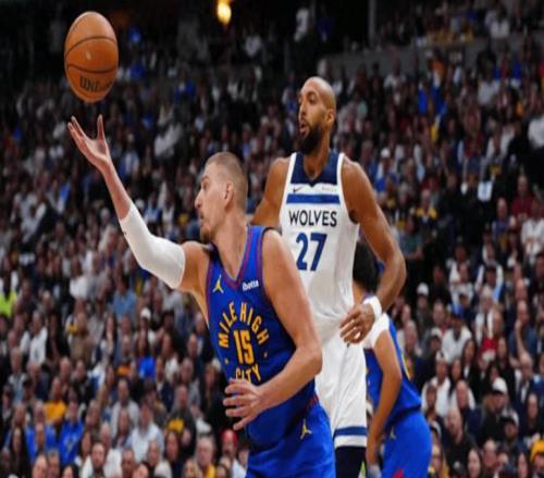 半场战报4人上双！森林狼6139狂虐掘金约基奇低迷掘金陷入绝境