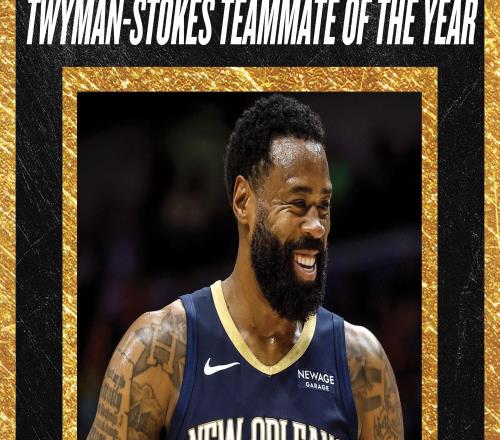 NBA官方：鹈鹕队中锋小乔丹当选本赛季最佳队友奖