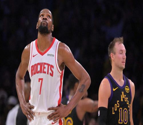 火箭队杜兰特能否从脚踝伤势中恢复，出战对阵湖人的第五场比赛