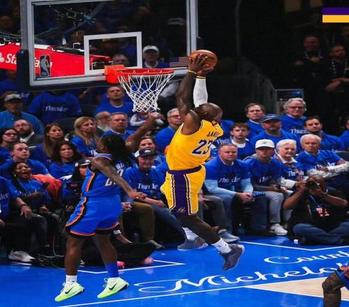 NBA季后赛：詹姆斯27分+湖人不敌雷霆，活塞10骑士占先机