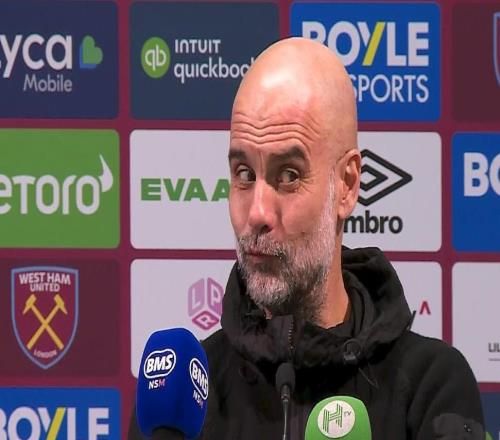 哈兰德伤到敏感部位瓜帅：我希望他的妻子今晚会高兴