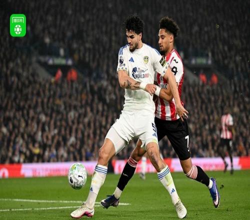 利兹联00布伦特福德，主队连续4场英超被零封，小蜜蜂2射正