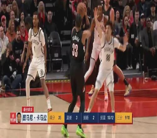 12中10！杨瀚森的队友啊！NBA又一极品前锋诞生