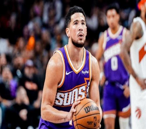 40胜！纳什观战太阳大胜猛龙结束5连败布克25+6巴恩斯9中8