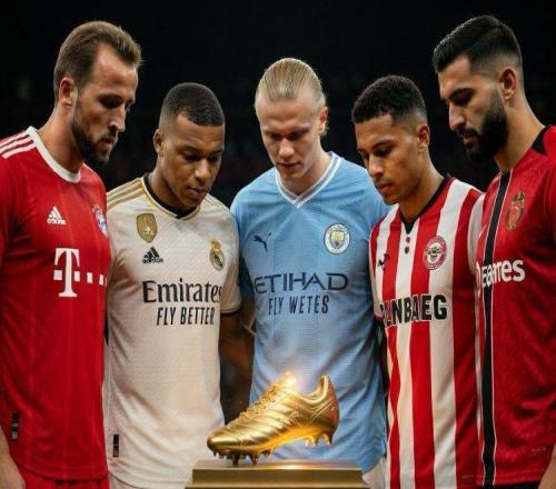 欧洲金靴最新排名：凯恩断层领跑！姆巴佩哈兰德苦笑，两黑马诞生