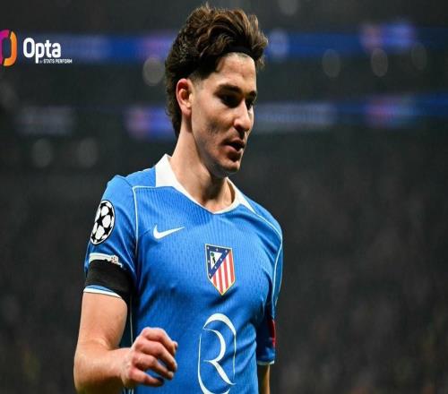 连续7场没进球,为阿尔瓦雷斯马竞生涯最长进球荒