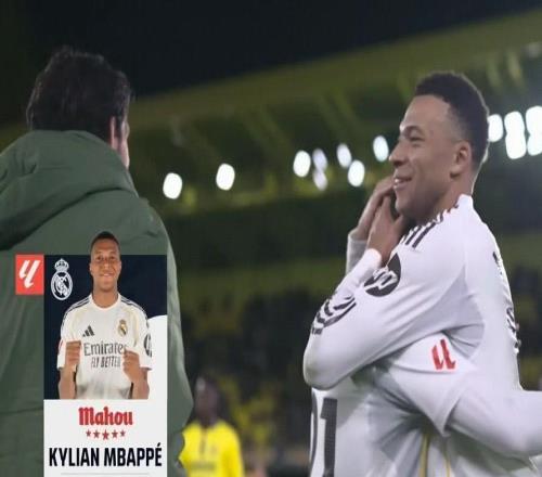 梅开二度，姆巴佩当选比利亚雷亚尔vs皇马全场最佳