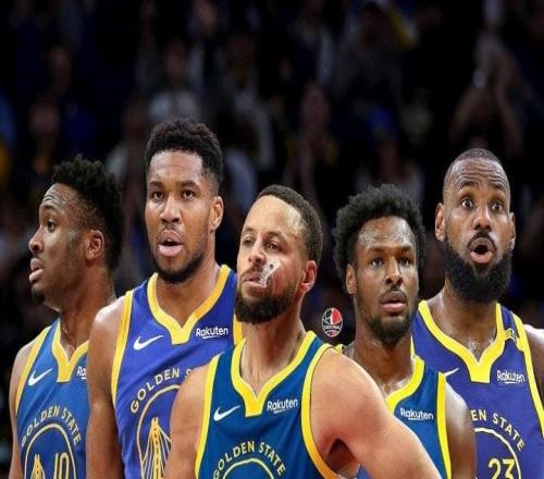 抽象，美媒恶搞勇士下赛季阵容：库里+字母哥兄弟+詹姆斯父子