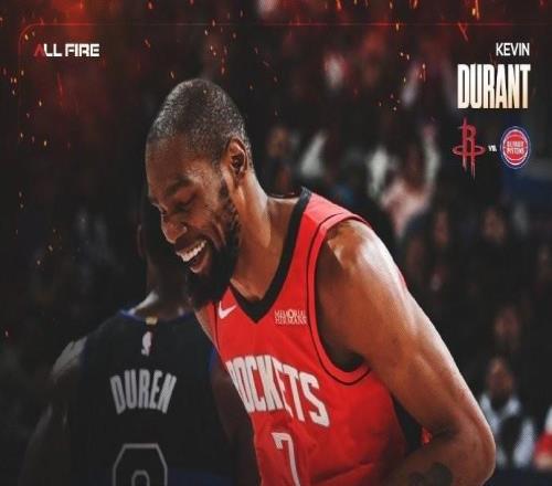 37岁背靠背连打40+分钟，杜兰特：感谢