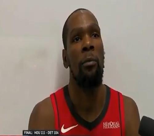 杜兰特：我背靠背打85分钟是五千多万美元薪水应做的