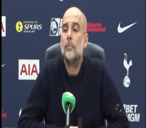 曼城落后6分瓜帅表示判罚对球队不利但不会放弃争夺英超冠军_英超直播