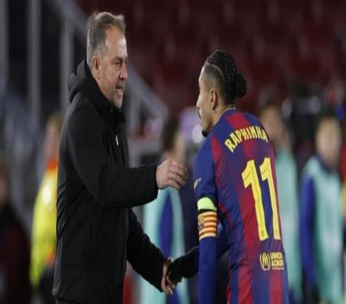 世體：拉菲尼亞今日未參加合練，預計他能趕上國王杯半決賽