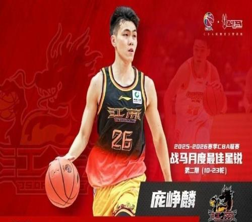 四次单场得分20+，庞峥麟蝉联CBA月度最佳星锐球员