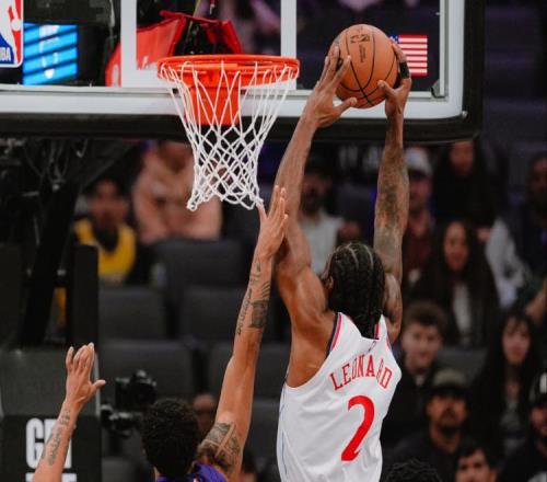 莱纳德31分9板7助攻快船送国王11连败，科林斯22分7篮板