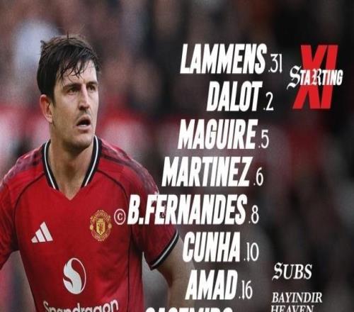 曼联首发：姆伯莫领衔锋线