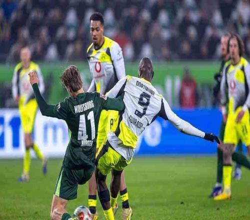 多特蒙德21沃尔夫斯堡取得联赛5连胜