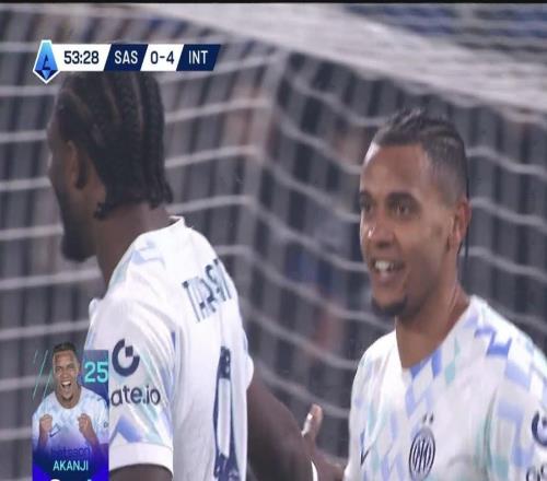 打进意甲生涯处子球，阿坎吉首次代表国米破门