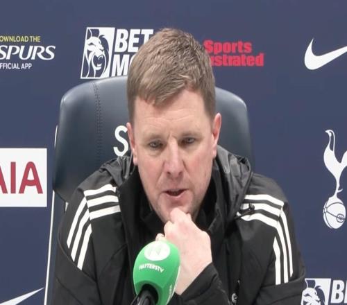 埃迪豪：我对弗兰克充满同情今天必须向我的球员们致敬