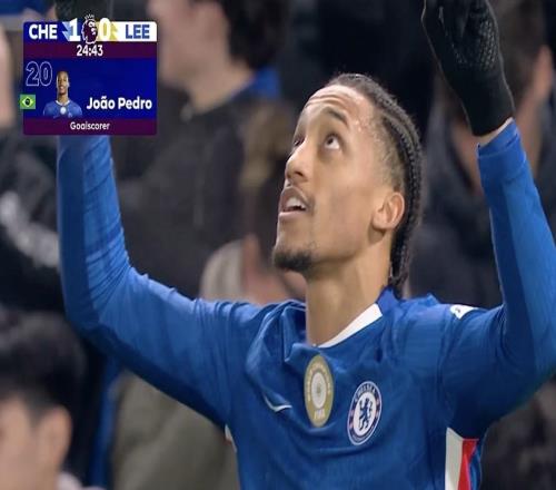 26场10球，若昂佩德罗追平个人单赛季英超最多进球纪录