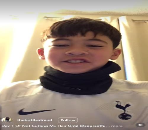 又来了个蓄发弟，热刺球迷立志在热刺赢下一场联赛前绝不剪发