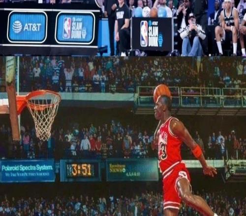 有点辣眼睛海斯晒昨日扣篮大赛图致敬乔丹