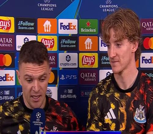 戈登和特里皮尔抢罚点球发生争执，两人赛后接受采访称已和解