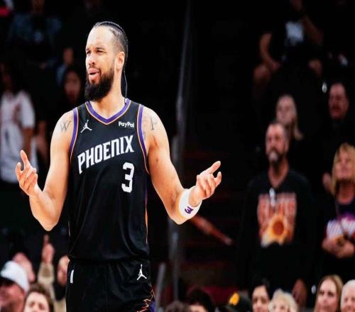 坏消息，太阳队狄龙布鲁克斯在对阵魔术队的比赛中疑似受伤